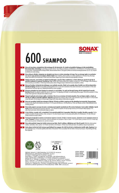 Sonax 06007050 Shampoo 25l