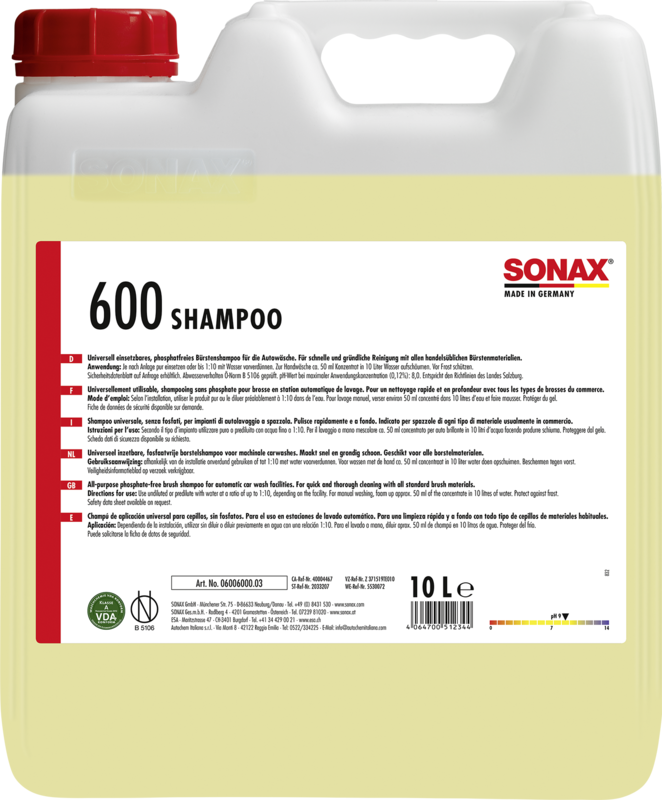 Sonax 0600600 Shampoo 10l